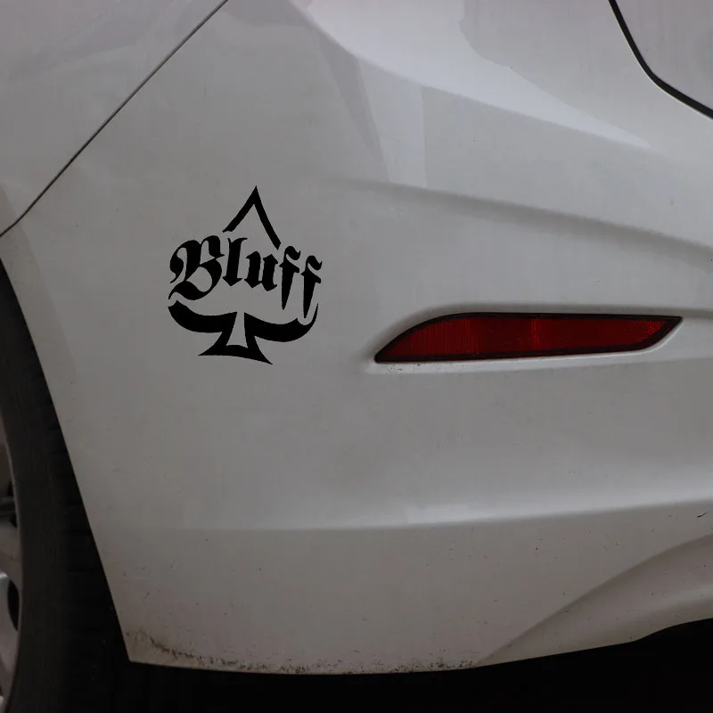 YJZT 11*12 7 см виниловые декоративные автомобильные наклейки с забавными Bluff