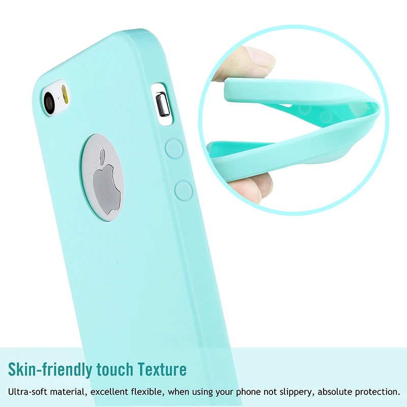 MOUSEMI Soft Phone Cases For iPhone 5s 5 se Tpu Case Cover Apple s Silicone Candy On |