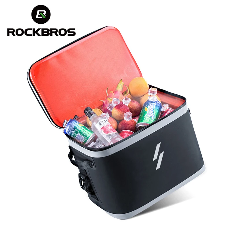ROCKBROS Большая водонепроницаемая Термосумка, большая коробка для пикника, теплоизолированные крутые сумки, пакет для льда, сумка для свежего автомобиля