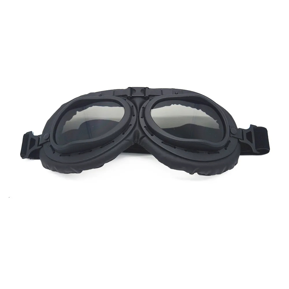 Mooreaxe мотоциклетные очки Oculos Gafas велосипедные солнцезащитные очки кожаная оправа UV400 ветрозащитные Ретро винтажные очки на шлем