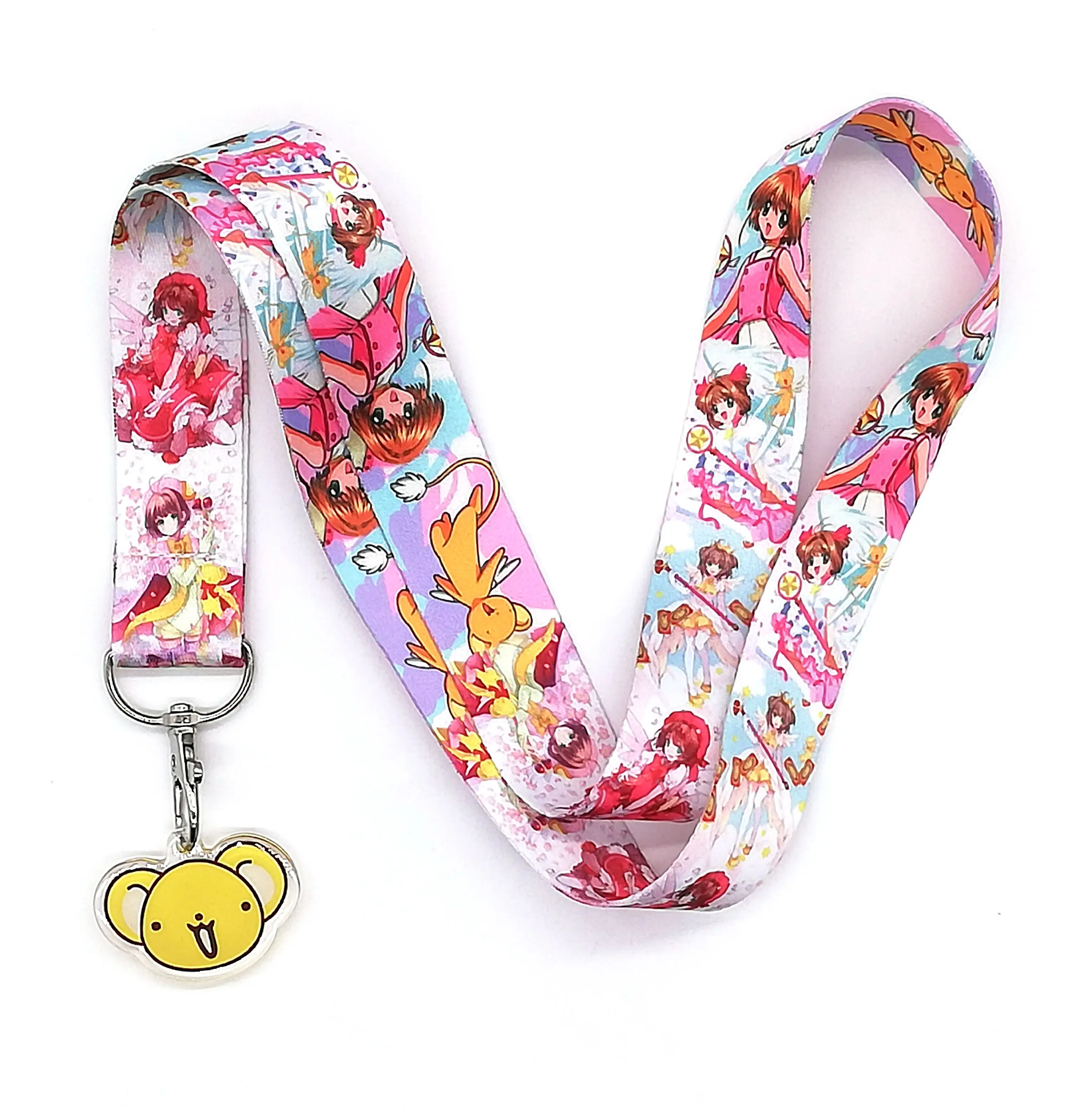 Лидер продаж! С изображением героев из мультфильмов, 1 штука, Captor Sakura кулон брелок для ключей мобильного шнурок для сотового телефона шейные платки сувениры S16