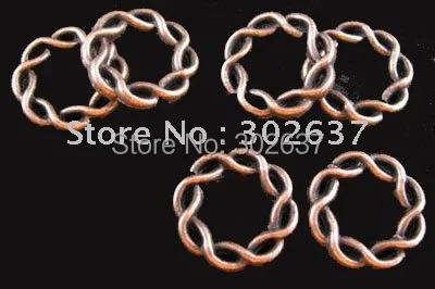 Бесплатная доставка 150 шт. медная оправа с закручиванием A294C|bead frames|circle beadstwist beads |