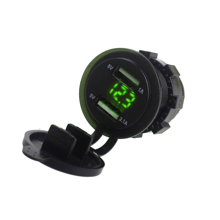 Новые Двойные USB мотоциклетные зажигалки автомобильные зарядное устройство +