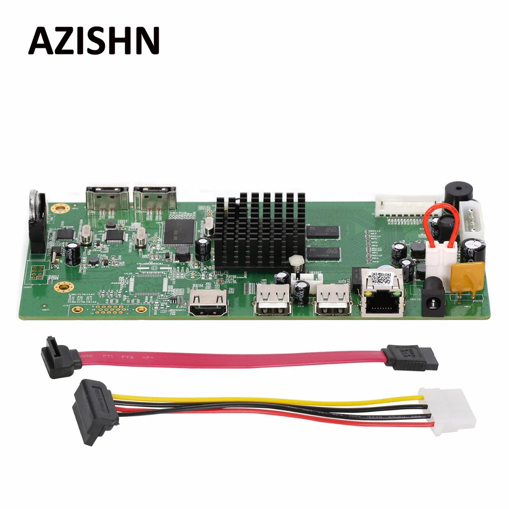 AZISHN 8CH 4MP/4CH 5MP HI3798M модуль ONVIF H.265 P2P NVR плата HDMI VGA 4K CCTV цифровой видеорегистратор Поддержка обнаружения движения