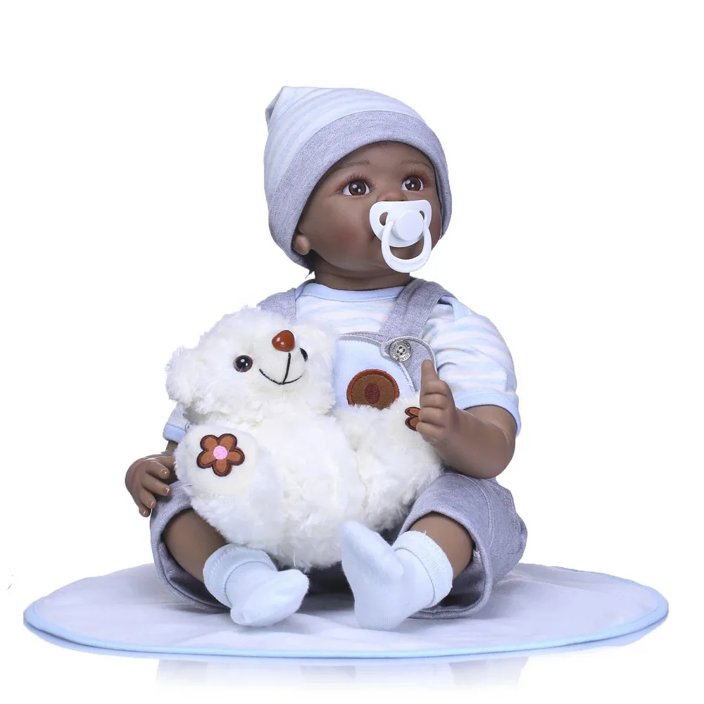Nicery 20-22 дюймов в переменного тока 50-55 см Bebe Reborn Baby Doll индийский Стиль Мягкий