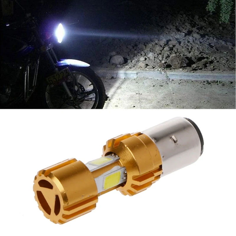 

BA20D LED COB Motorcycle Bike Hi/Lo Headlight Lamp Bulb DC 10-80V 6500K 1500LM Car Accessories