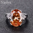 Кольца с драгоценными камнями женские, ювелирное изделие из серебра 925 пробы, Хороший Подарок на годовщину свадьбы, вечеринку, Рождество, Размер 6-10