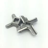stainless steel 2 pieces meat grinder spare parts 5 blade mincer knife fit bosch philip ss420 ss420