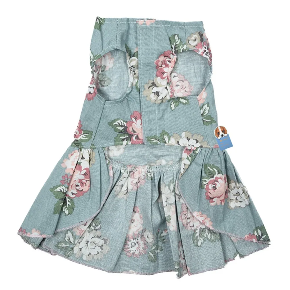 Летнее женское платье практичная одежда для домашних животных Милая модель с