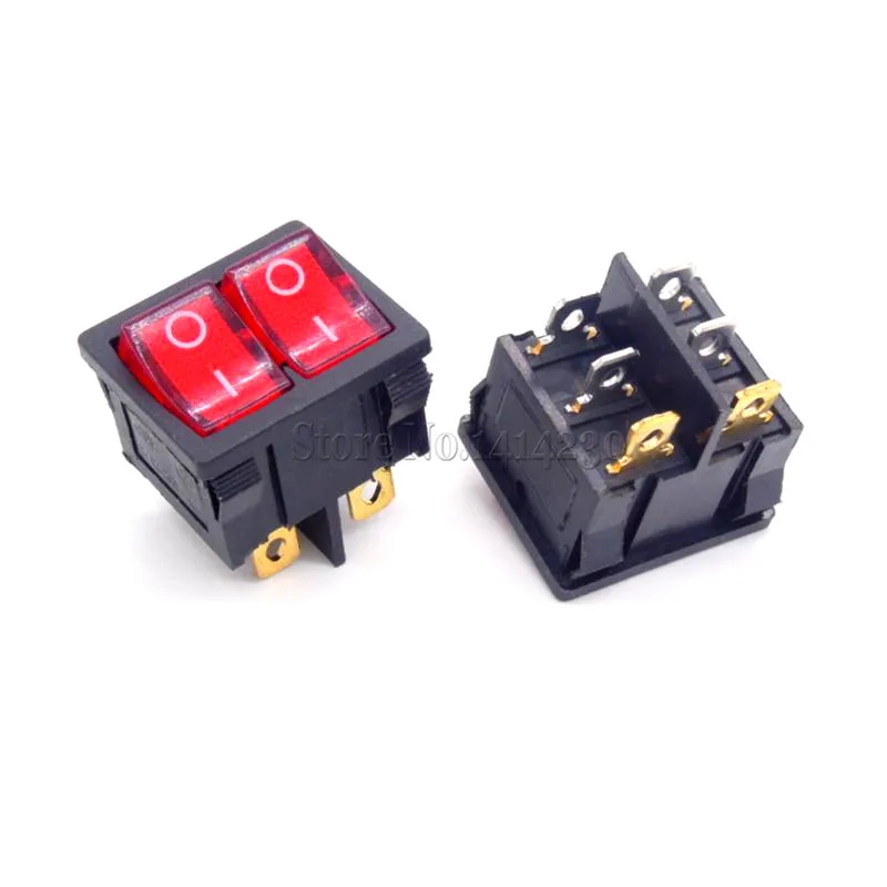 KCD5 21x24 мм 21*24 Rocker комплект переключателей 4 Pin 6Pin 2 позиции 3 6A/12A 250VAC ВКЛ-ВЫКЛ-вкл |