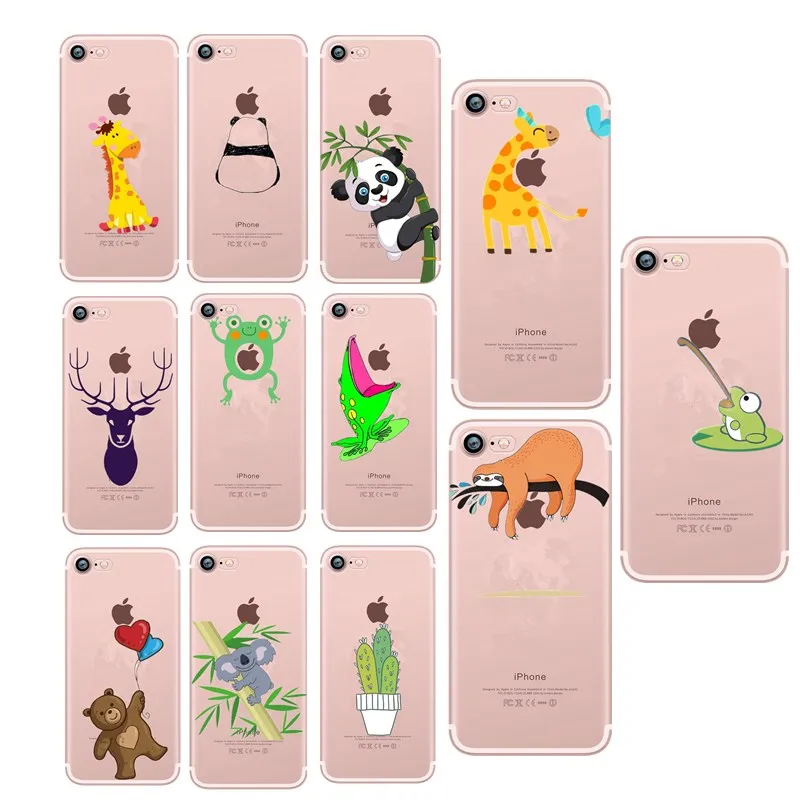 Милый ленивый чехол для телефона iPhone X мягкий с рисунком жирафа 7 plus 8 6 6s 5 5S se |