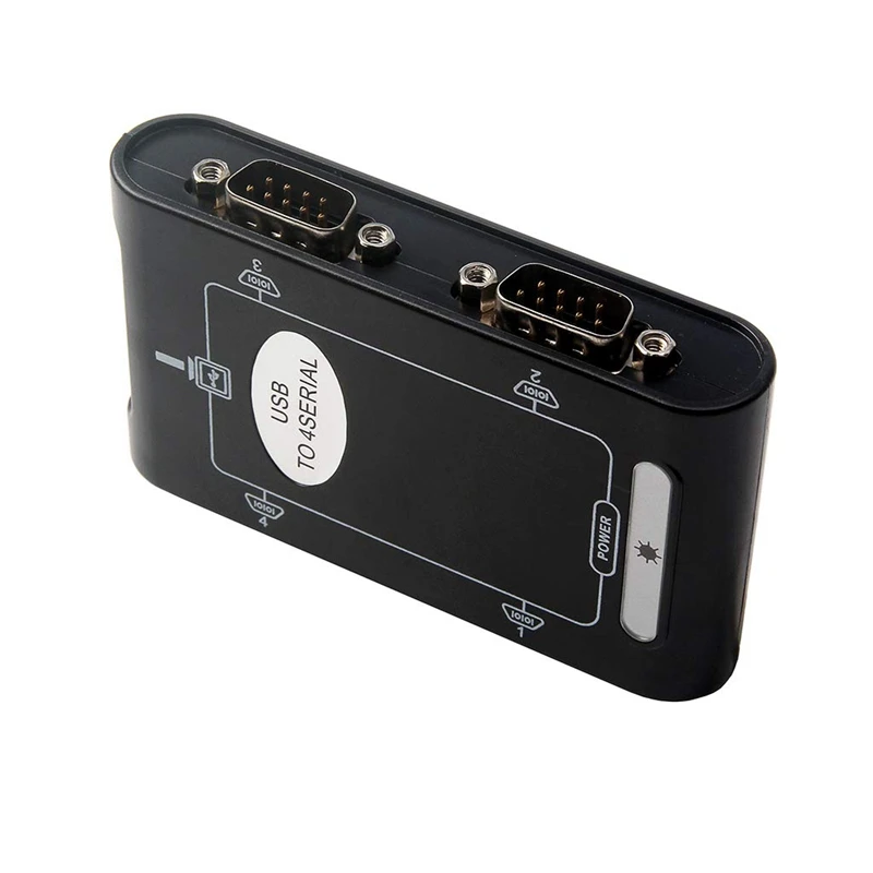 4 порта RS232 к USB 2 0 адаптер Последовательный DB9 COM конвертер карта