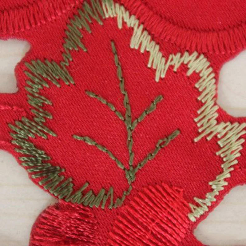 Вышитая красная настольная дорожка Цветочная Роскошная Свадебная скатерть