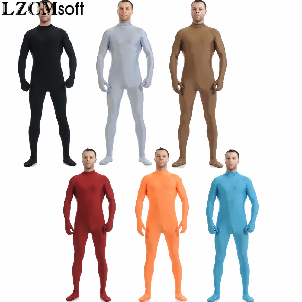 LZCMsoft 22 цвета унисекс лайкра спандекс Zentai облегающие колготки без головы костюмы