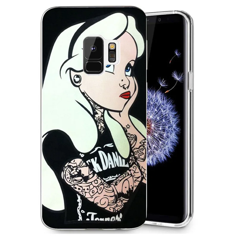Чехол для Samsung Galaxy S9 S9Plus S8 Plus S7 edge Note 8 J500 J530F J720 A3 A5 2016 2017 TPU мягкий чехол с Татто