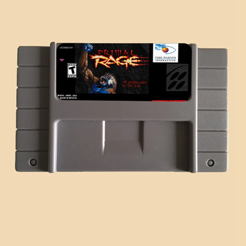 Первичная ярости 16 бит большой серый карточная игра для NTSC игровой