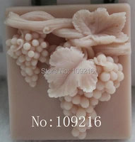 wholesale1pcs the grape bunches zx012 silicone handmade soap mold crafts diy mold