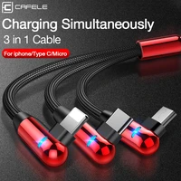 cafele 2in1 usb charging for iphone 6 7 8 plus x 11 pro max xiaomi huawei charging cable micro usb cable usb c usb type c cable