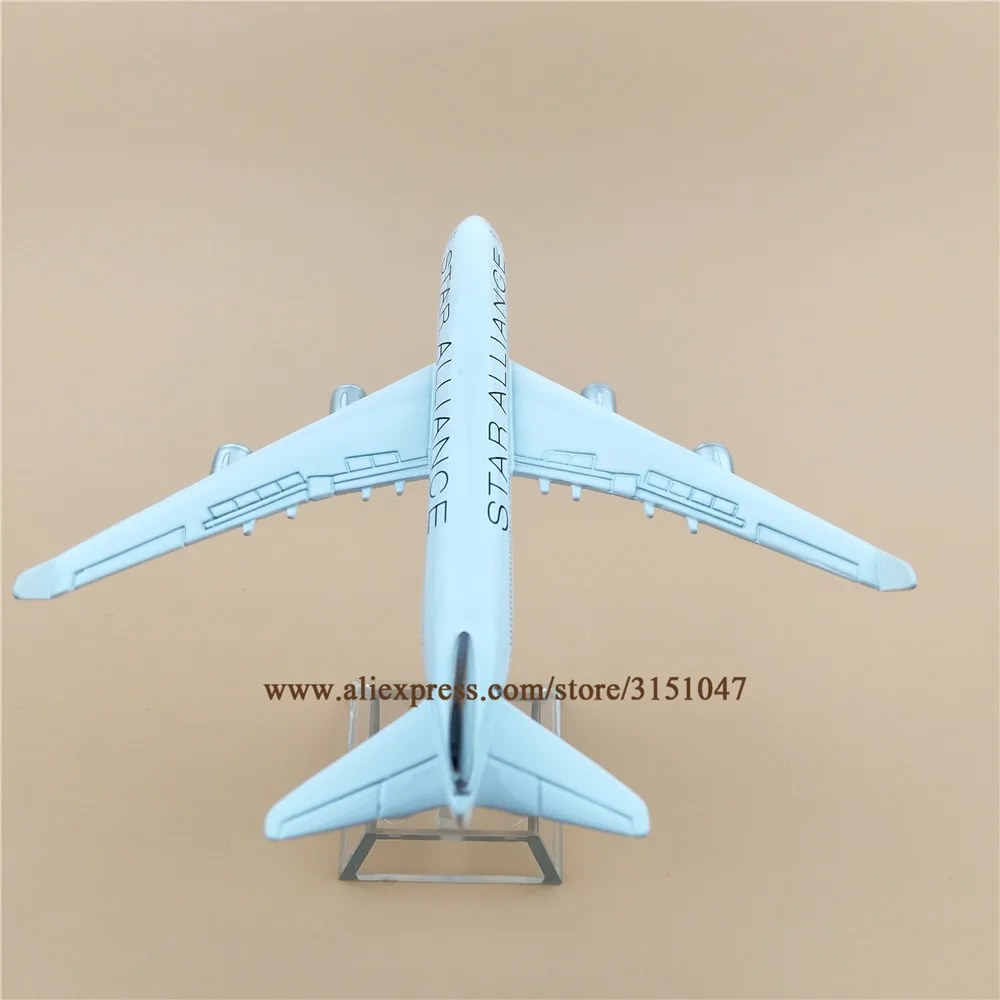 16 см сплав металла Air Star Alliance B747-400 Airline модель самолета Boeing 747 Airways подарки для