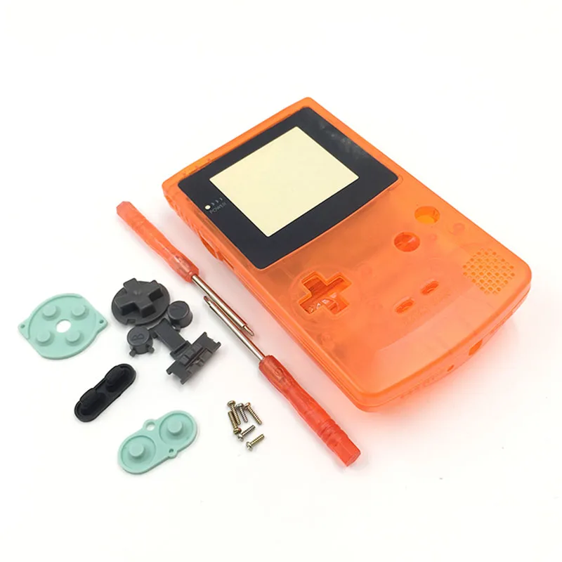 Полный корпус чехол для nintendo Game boy цвет GBC запасная часть корпус оболочка упаковка