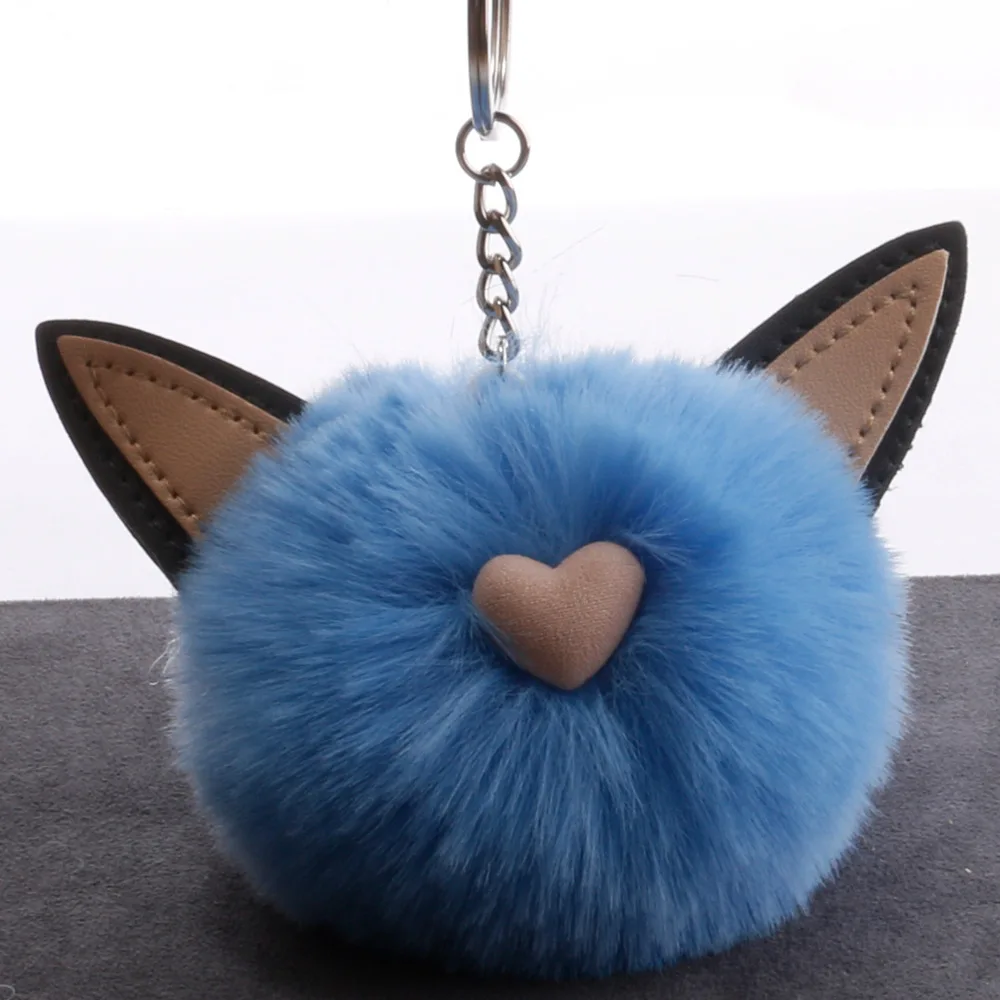 Новые мини плюшевый Кот начальник Kawaii меховой шарик мягкие игрушки для ключей