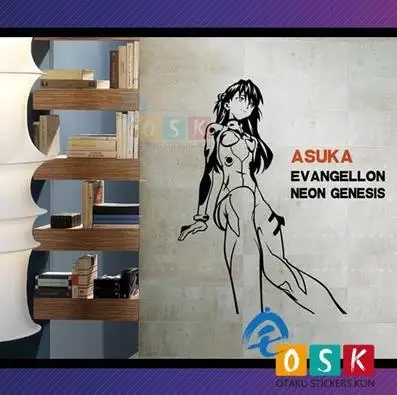 Виниловые наклейки на стену EVA Soryu Asuka Langley декоративные для автомобиля|stickers