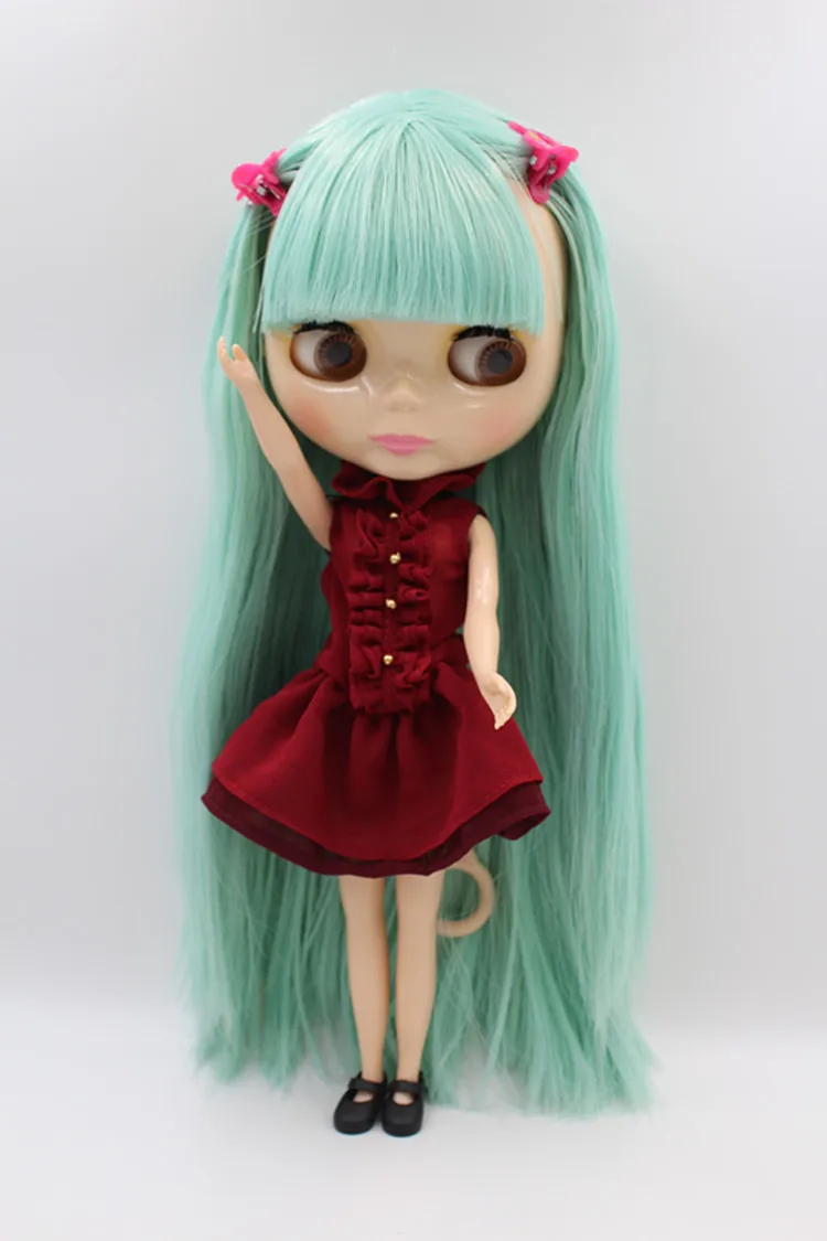 Blygirl кукла светло зеленый Liu Hai кукла с прямыми волосами, 30 см кукла 1/6 Блит кукла Мода, обычное тело суставов 7