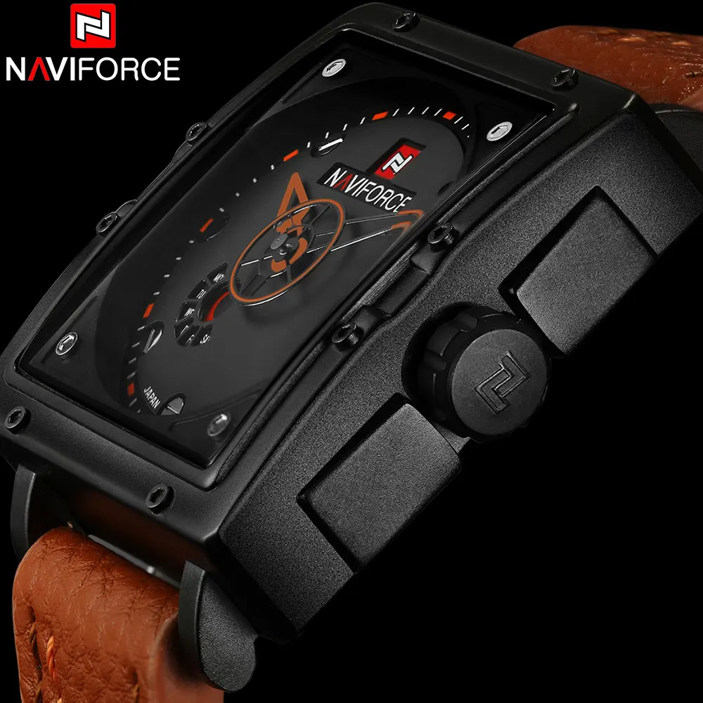 NAVIFORCE 2018 Новые популярные Брендовые мужские часы модные спортивные кварцевые