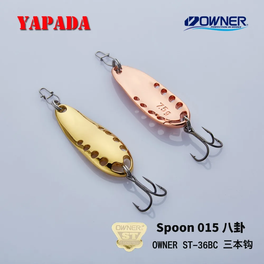 YAPADA ложка 015 Сплетница 10 г/15 г усиленный тройной крючок многоцветный 49-54 мм
