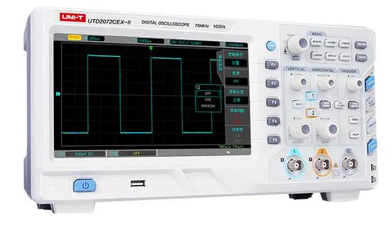 UNI-T UTD2072CEX-II 8 Inch TFT LCD Digital Storage Oscilloscope 70MHz Bandwidth 2 Channels 800X480 WVGA | Инструменты