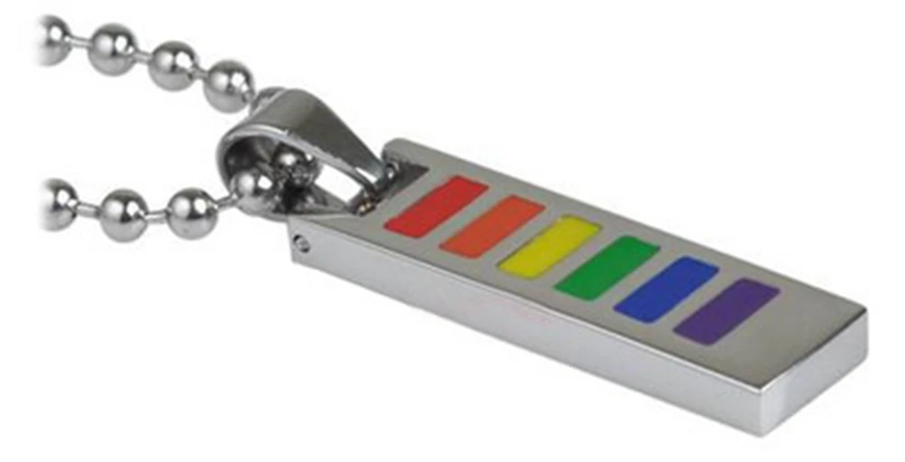 Радужное Плоское Ожерелье для геев лесбиянок ЛГБТ | Украшения и аксессуары