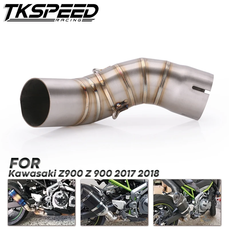 Фото Выхлопная труба для мотоцикла средняя Kawasaki Z900 2017 2018 без выхлопной системы