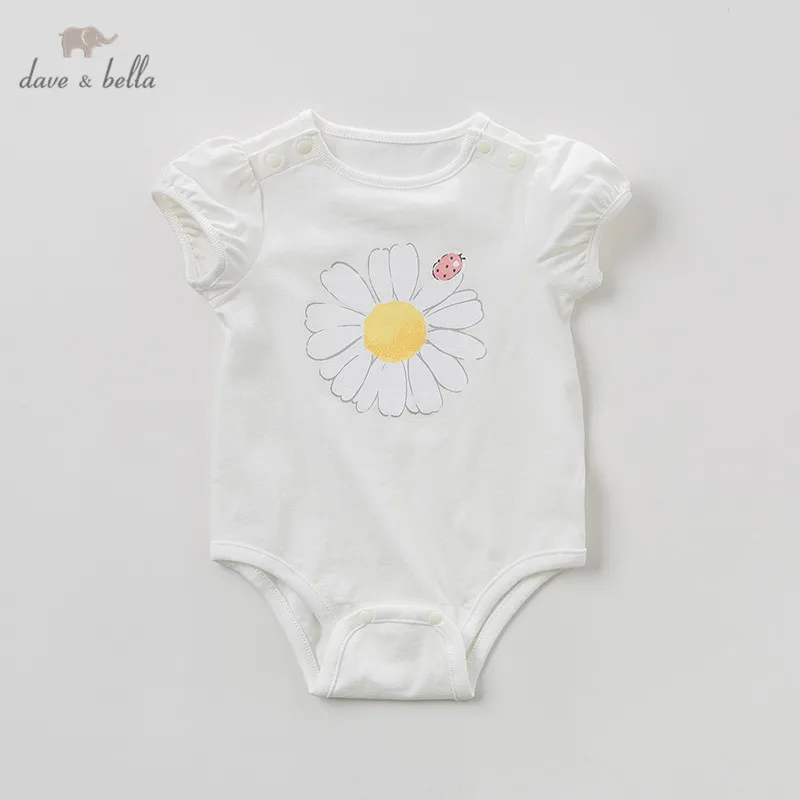 DBH10796 Dave bella/модные комбинезоны для новорожденных девочек милая одежда малышей с