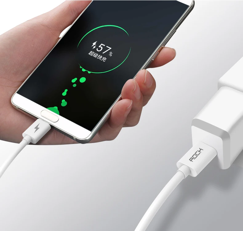 ROCK USB Type C to USB C Cable for Samsung Galaxy S9 Plus Note 9 Support PD 60W QC4.0 3A Quick Charge Cable for USB-C Charger