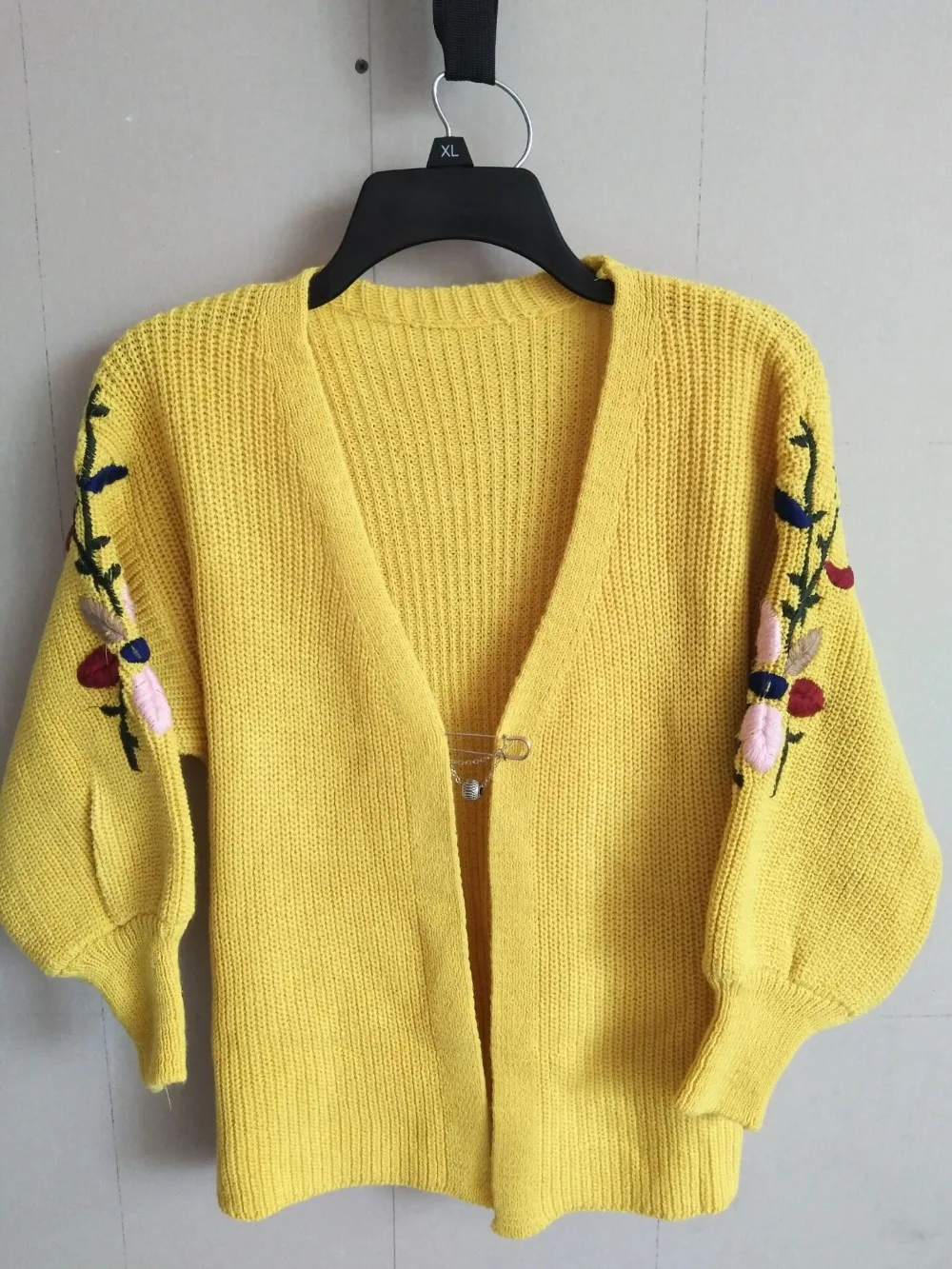 

2017 Autumn/Winter Knitting Sweater Cardigan Loose Solid Color Sweaters Female Jacket high quality