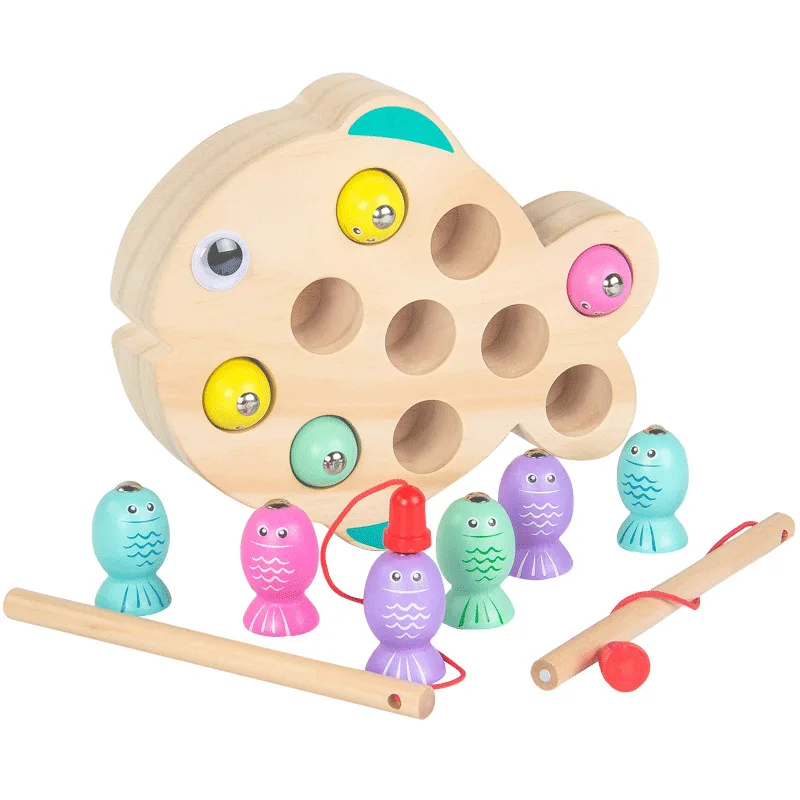 New Baby Fishing Toys For Children's Game Wooden Magnetic Early Learning Educational kids Gift | Игрушки и хобби