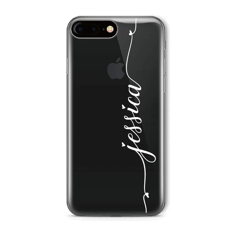 4-White Text Для iPhone 5 6 6S XR XS Max 7 7Plus 8 8Plus X 11 Pro Max персонализированный пользовательский текст с именем мягкий прозрачный чехол для телефона - Цвет: 4-White Text