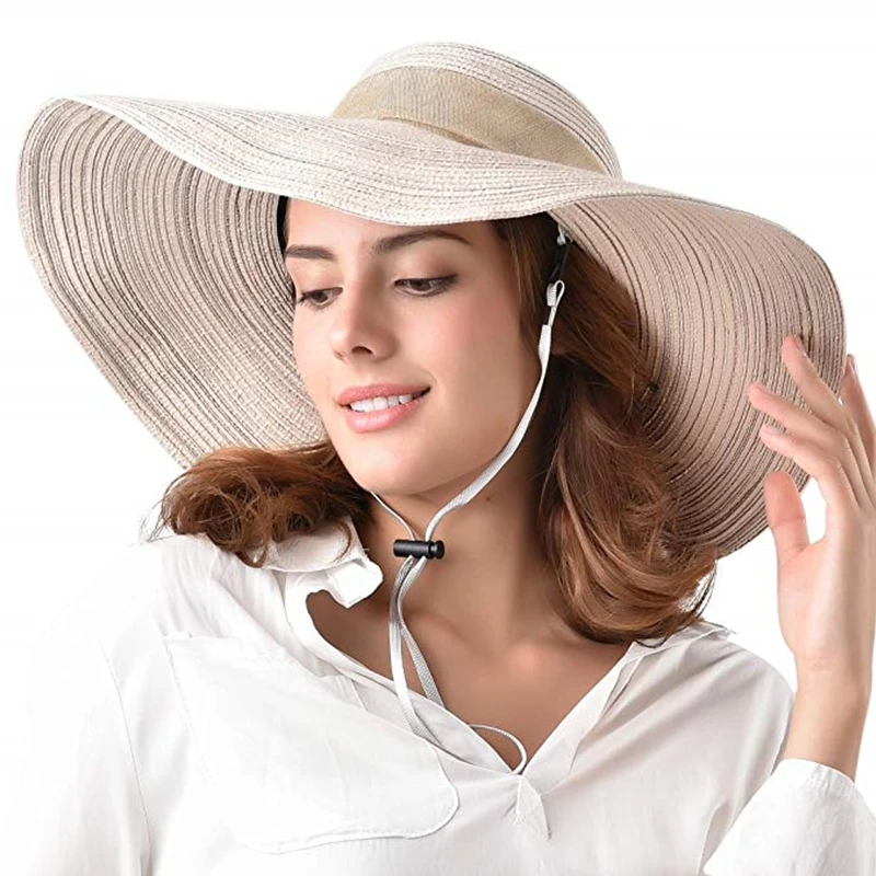 FURTALK Летние Шляпы для Женщин Мода Дизайн Женщины Beach Sun Hat с Складной Наполнянный