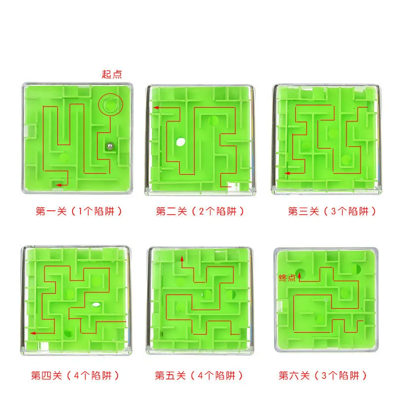 4 цвета лабиринт Magic Cube Puzzle 3D мини Скорость качения шариковые игрушки