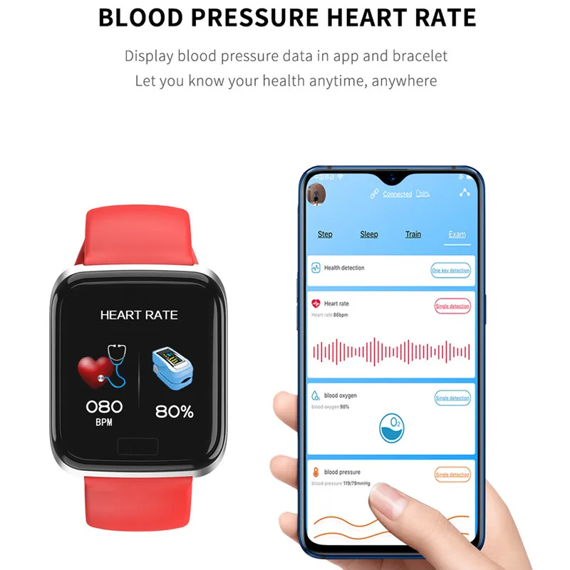 Смарт-браслет CY05 с цветным экраном спортивный смарт-браслет пульсометром