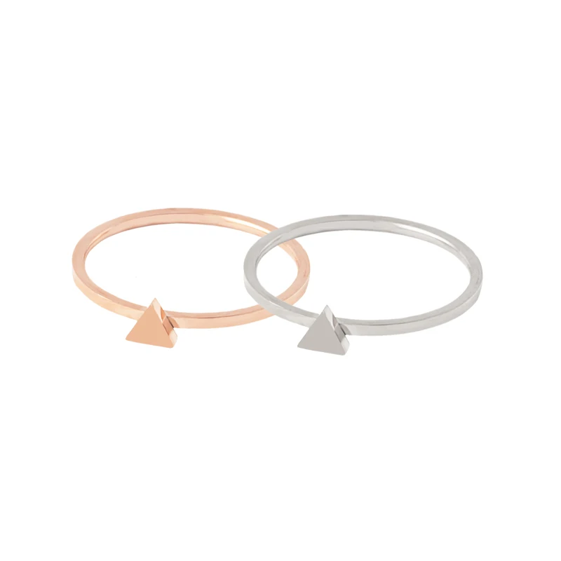 Супертонкие гладкие кольца из титановой нержавеющей стали образец стильная