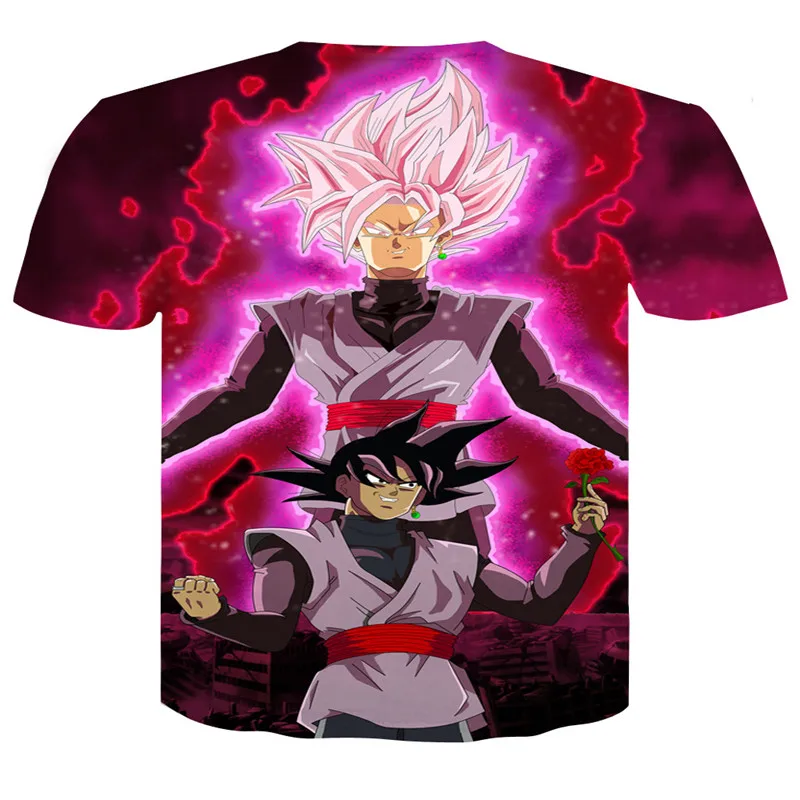 Футболка harajuku для мужчин и женщин Dragon Ball Z Super Saiyan vegeta Goku Goten Gohan японская футболка с
