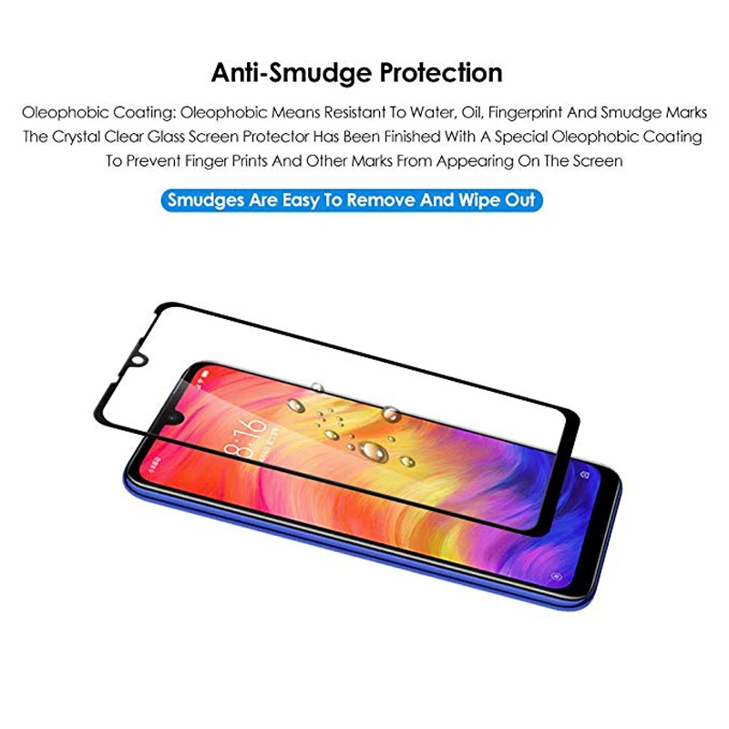 Тегеран полное покрытие стекло для Xiaomi Redmi note 7 HD закаленное Защита экрана 9H 2.5D