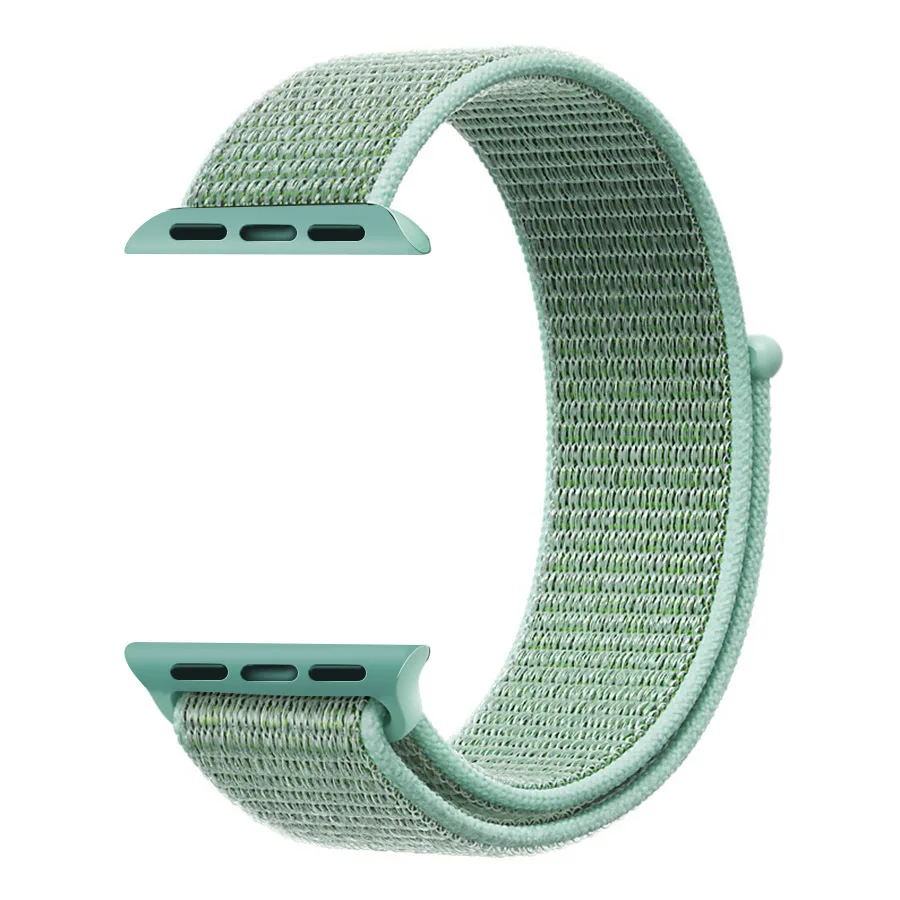 Marine Green Спортивный ремешок-петля для apple watch band 4 3 iwatch band 44 мм 40 мм correa apple watch 4 браслет-липучка 42 мм 38 мм аксессуары - Цвет ремешка: Marine Green