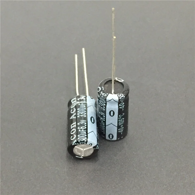 10 шт/100 шт 3300 мкФ 6 3 V ACON 10x20 мм 6.3V3300uF алюминиевый электролитический