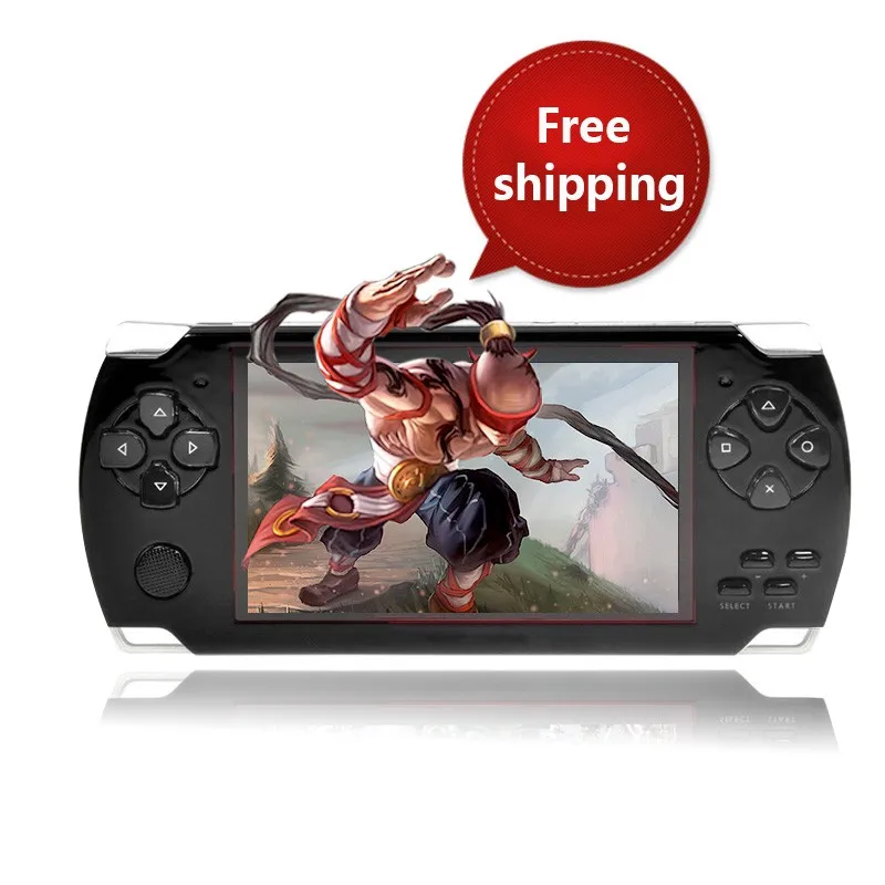

2022 Handheld Game Console 4.3 inch screen mp4 player MP5 game player real 8GB support for psp game,camera,video,e-book new game