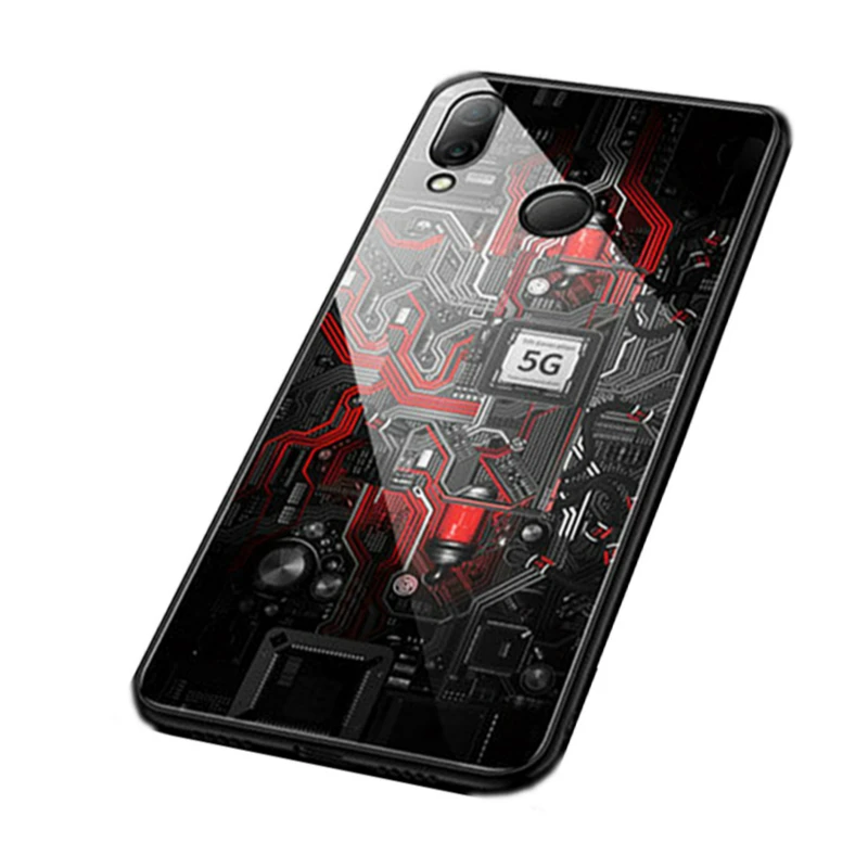 Чехол Aixuan для Xiaomi Redmi Note 7 чехол с рисунком из закаленного стекла силиконовый