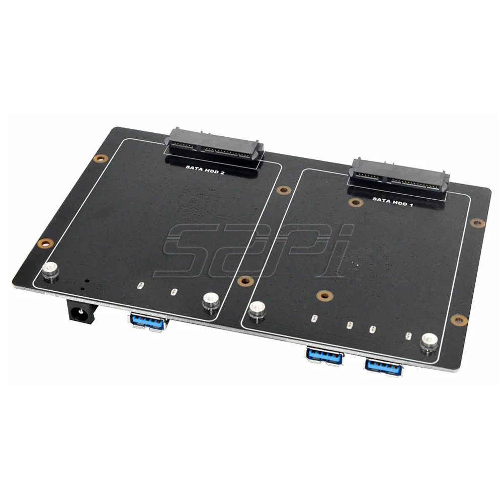 52Pi X822 Dual 2 5 &quotSATA HDD/SSD щит USB 3 0 Плата расширения адаптер питания для Raspberry Pi 1 Модель