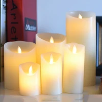 battery operated led candle made by paraffin waxchristmas flameless candle light decorativehome roomwedding candle decoration