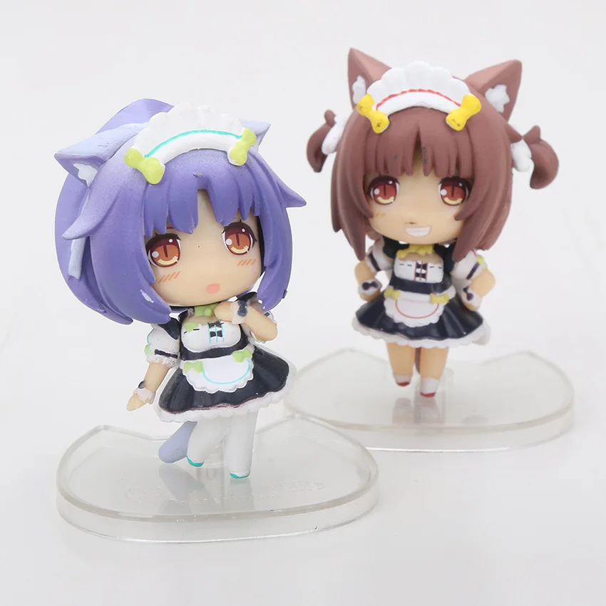 8 шт./лот см фигурка NEKOPARA шоколад ваниль азуки кокосовый клен Корица яйцо модели